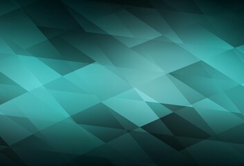 Obraz premium Dark Green vector template with rhombus.
