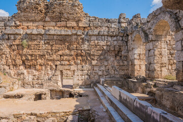 Ancient ruins of Perge. Agora.Turkey.