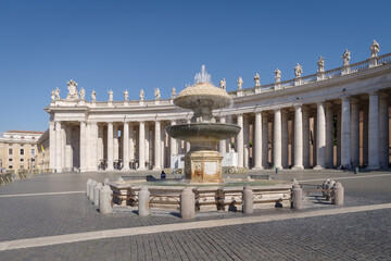 Fototapeta na wymiar Saint Peter's Square in Vatican City, Italy, Rome