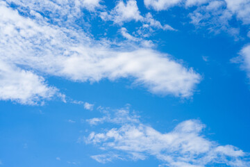 Fototapeta premium Abstract background with tiny cloud and blue sky.