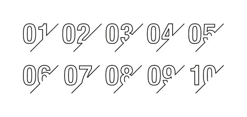 Number Icon Design/Graphics