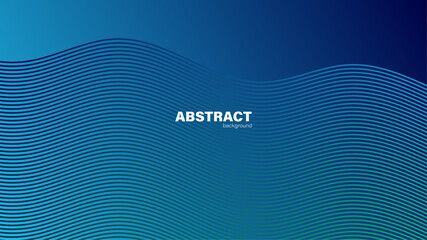 Abstract blue background and curve shape, background with copy space for design, vector.