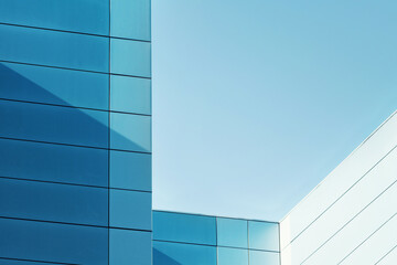 Urban modern architecture. Close up of a contemporary office building.
