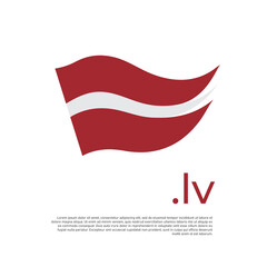 latvia flag. Stripes colors of the latvian flag on a white background. Vector design national poster with ,  domain, place for text. Brush strokes. State patriotic banner of latvia, cover