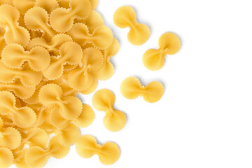 Pasta isolated on white background.