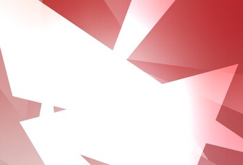 Light Pink vector template with crystals, triangles.