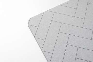 bathroom mat on a white background