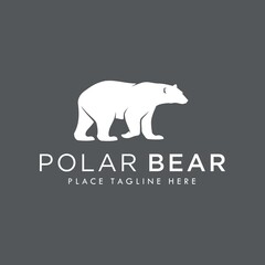 Polar Bear Logo Design Vector Image