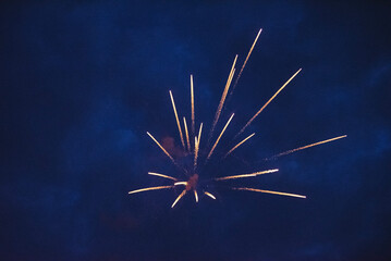 fireworks on the sky