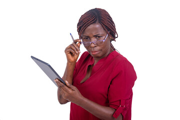 close-up of a beautiful businesswoman in a seminar.