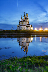 Church of the Holy God's builders at sunset against the backdrop of a clear sky 6