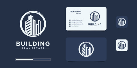 Modern logo design for real estate, architecture, construction, builder logo inspiration.