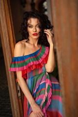 Fototapeta premium Woman summer warm portrait