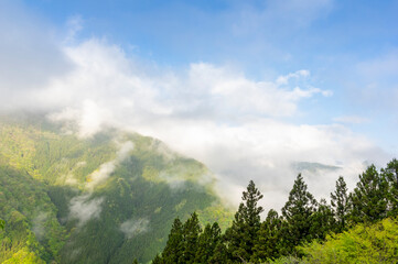 Naklejka premium 三峰山からの景色