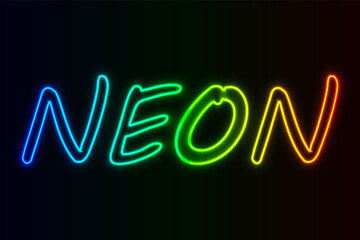 modern neon background vector illustration