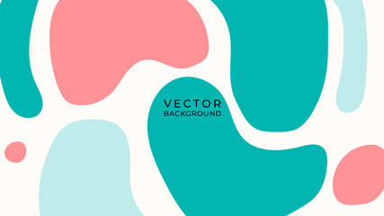 Vector set of abstract creative backgrounds in minimal trendy style with copy space for text - design templates for social media stories