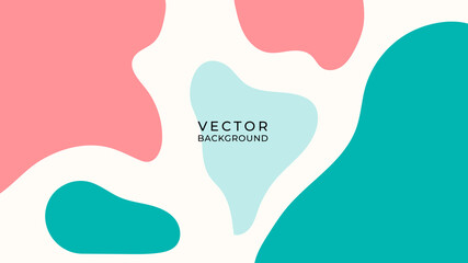Vector set of abstract creative backgrounds in minimal trendy style with copy space for text - design templates for social media stories