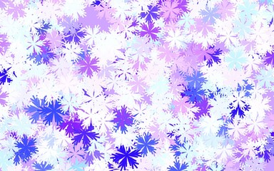 Light Pink, Blue vector abstract pattern with flowers.