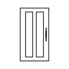doors icon set vector sign symbol