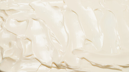 White whipped cream texture.
