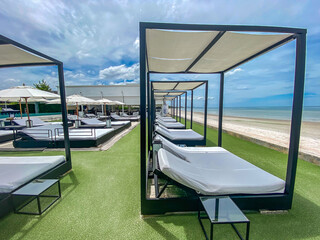Fototapeta premium Cha Am Beach in Phetchaburi, Thailand