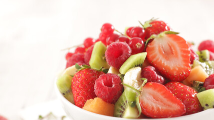 bowl of fresh fruit salad