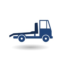 Tow truck icon with shadow
