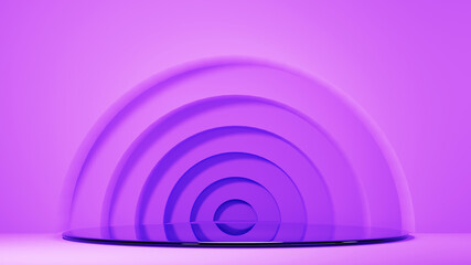 3D rendering of background. For show product. Blank scene showcase mockup.