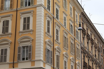 Rome Prati District Apartments Building Exterior with Grey Shutters