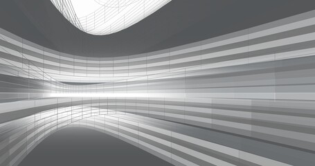 modern architecture digital background 3d
