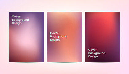 Vector colorful abstract gradient cover background design.