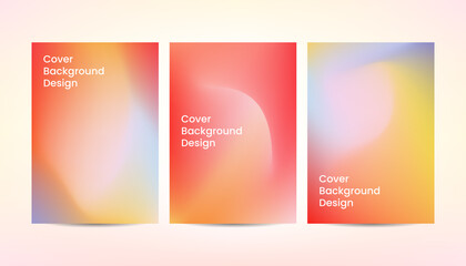Dynamic abstract gradient colorful cover background design.