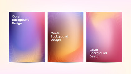 Dynamic abstract gradient colorful cover background design.