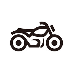 Naked bike motorcycle simple icon symbol logo design vector