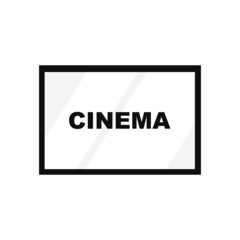 Cinema objects on a white background.