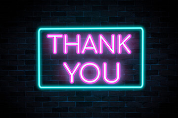 Thank you sign the banner, shining light signboard collection.