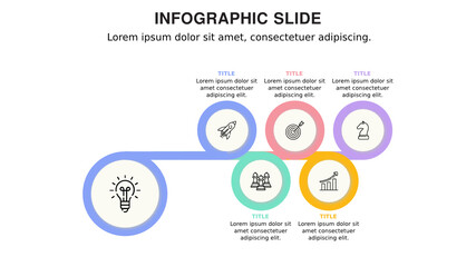 Fototapeta premium Multipurpose business infographic presentation template.