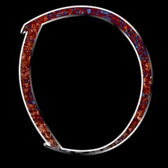 Monogram D coloured spangle