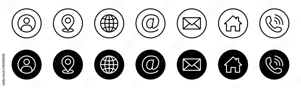 Wall mural web icon set. website set icon vector