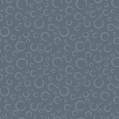 dusty blue chambray enso circles primitive seamless pattern. vector illustration for background, bed linen fabric, wrapping paper, scrapbooking
