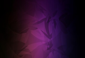 Obraz premium Dark Purple, Pink vector texture with abstract poly forms.