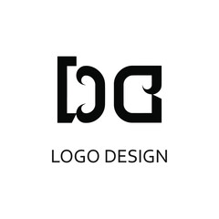 Letter bc for logo company design