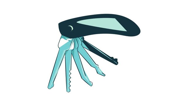 Lock picks icon animation cartoon best object isolated on white background