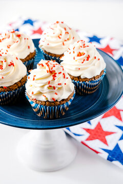 4th of July chocolate cupcakes