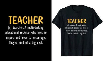 TEACHER DEFINITION T-SHIRT DESIGN