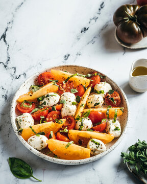 Heirloom Tomato and Mozzarella Salad