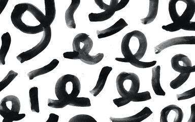 Organic grunge watercolor pattern. Abstract background with watercolor brush strokes. Hand drawn texture. Modern graphic design.