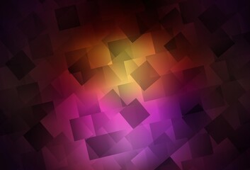 Obraz premium Dark Pink, Yellow vector pattern in square style.