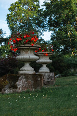 antique stone planters flower pots