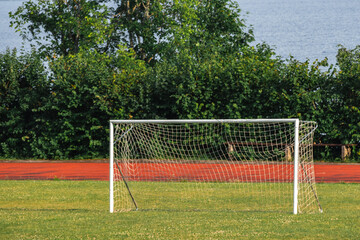 Football goal stadium sports outdoor